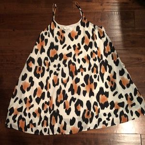 Peach Love Leopard Dress